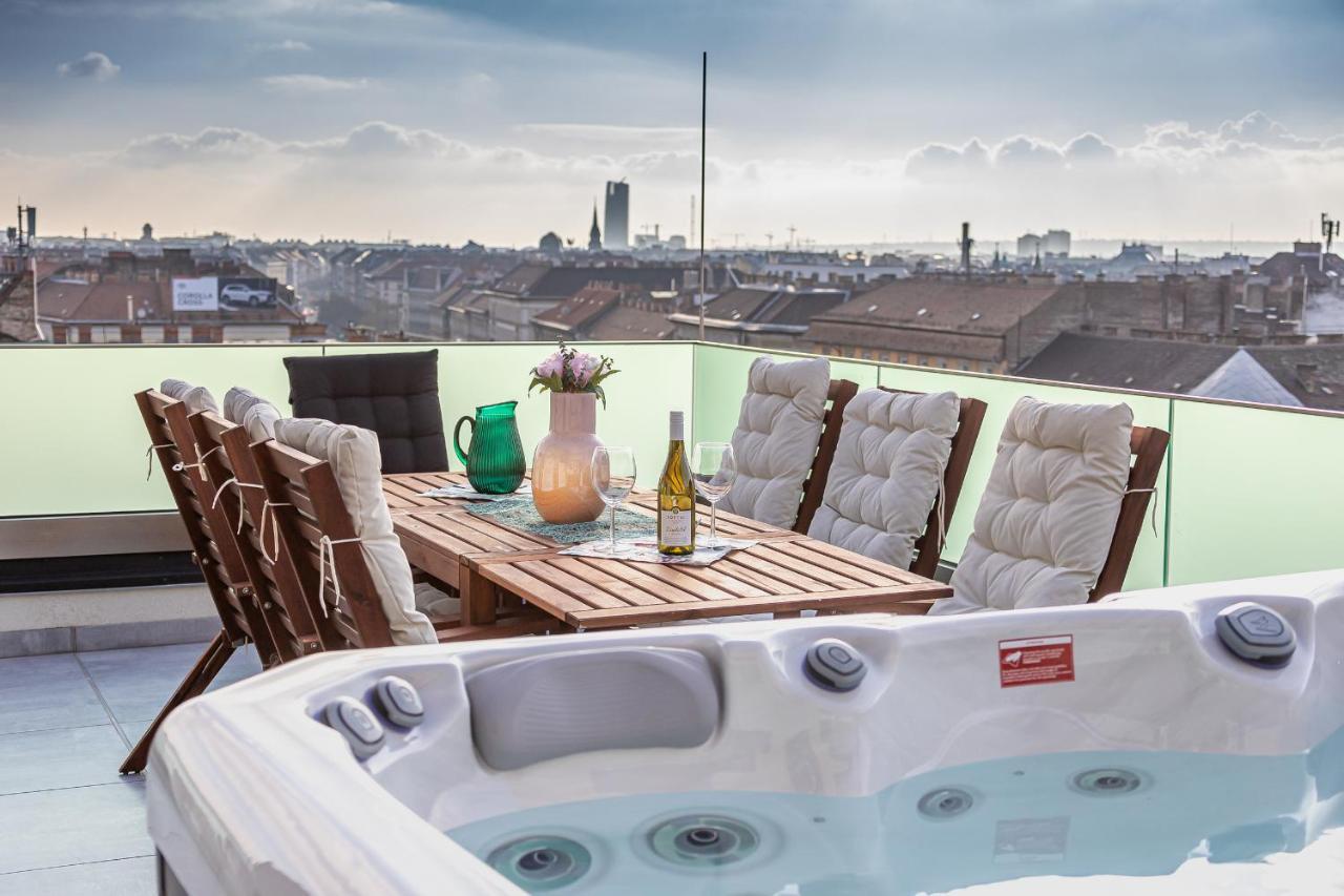 Centropolitan Penthouse #Jacuzzi #Freeparking Apartman Budapest Kültér fotó